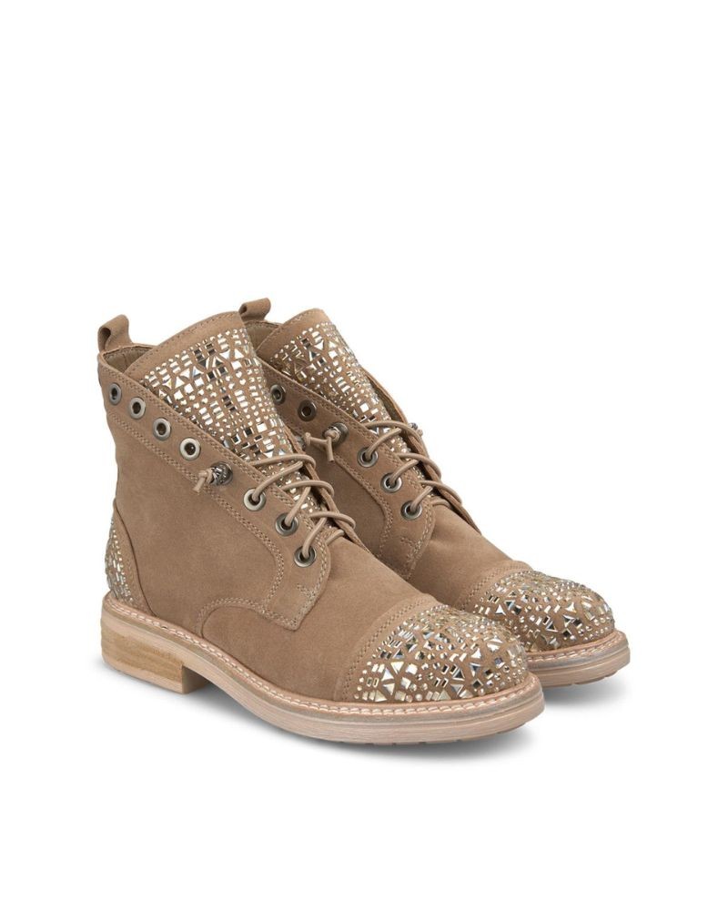 ALMA EM PENA Botas Militares Mulher Taupe I240754