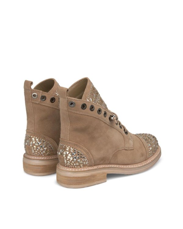 ALMA EN PENA Botines Militares Mujer Taupe I240754