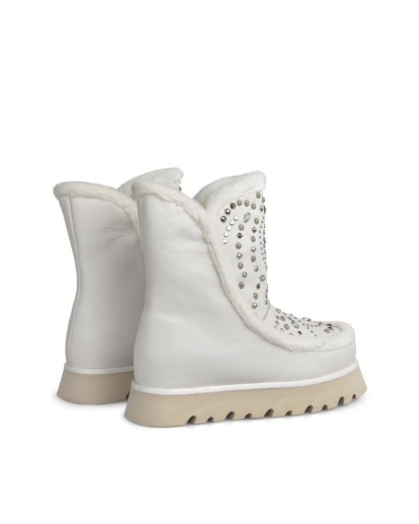 Botas de pelo Alma en Pena mujer blancas