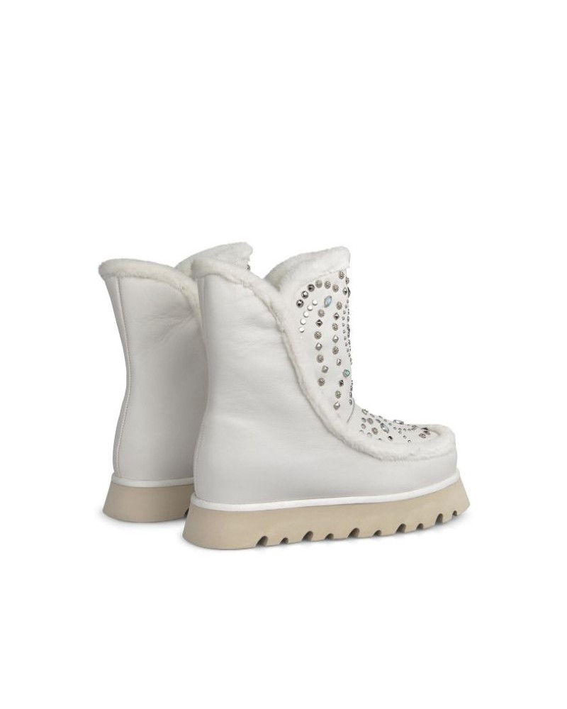 Botas de pelo Alma en Pena mujer blancas