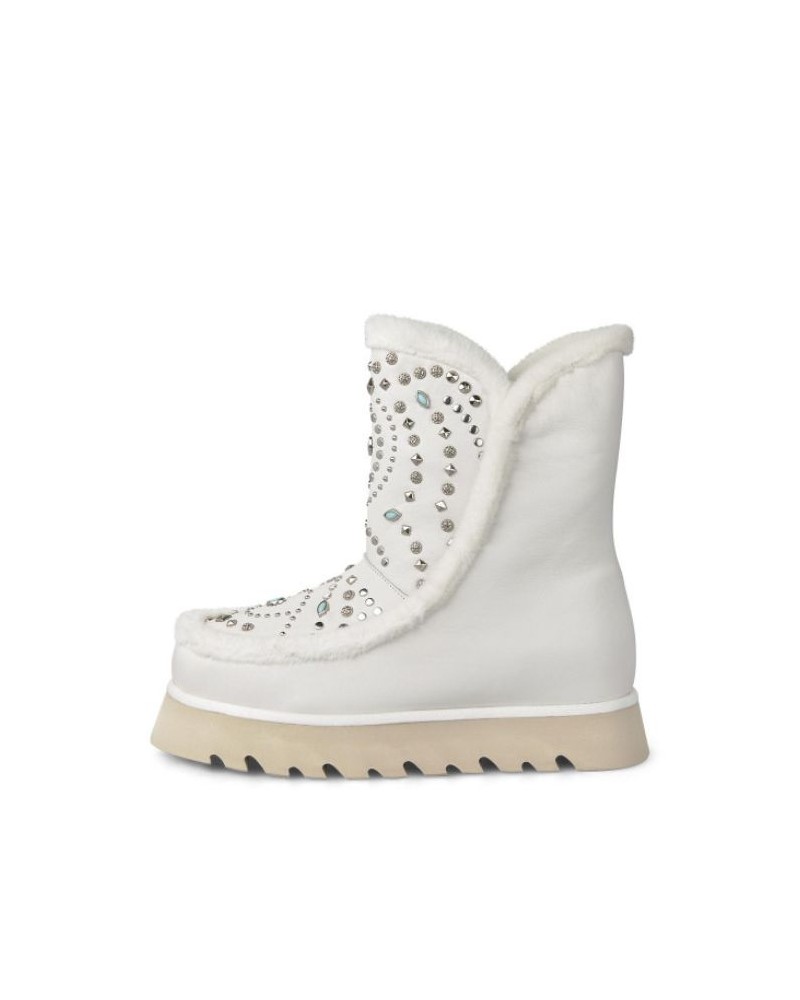 Botas de pelo Alma en Pena mujer blancas