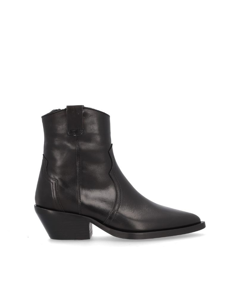 ALPE Botines Cowboy Mujer Negro 52541705 5254 Made In Spain.