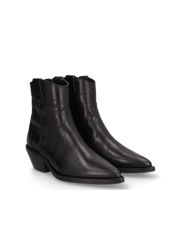 ALPE Botines Cowboy Mujer Negro 52541705 5254 Made In Spain.