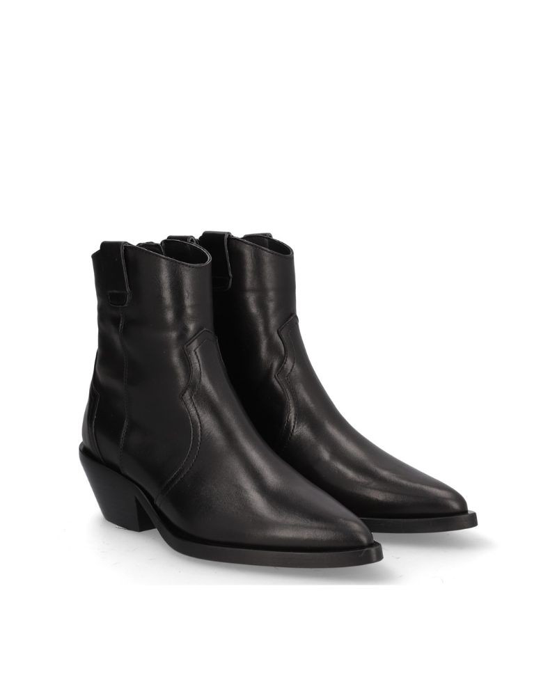 ALPE Botines Cowboy Mujer Negro 52541705 5254 Made In Spain.