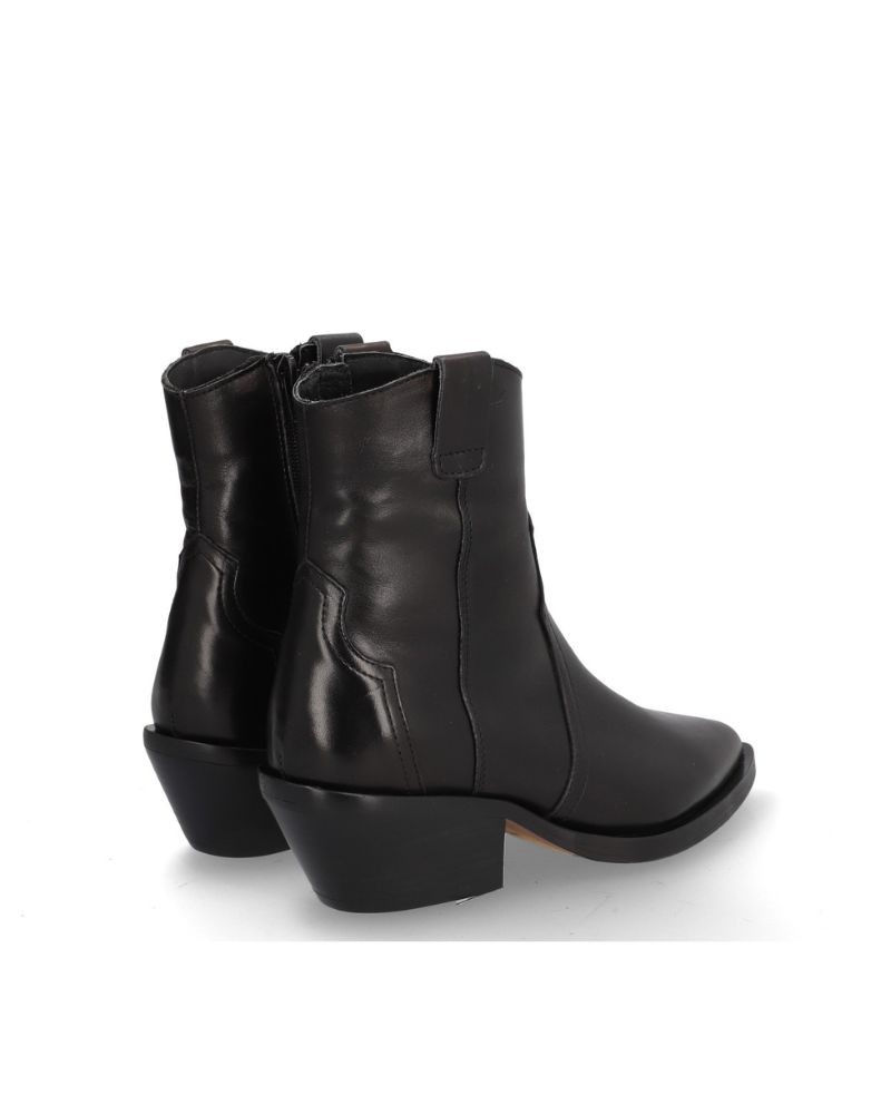 ALPE Botines Cowboy Mujer Negro 52541705 5254 Made In Spain.