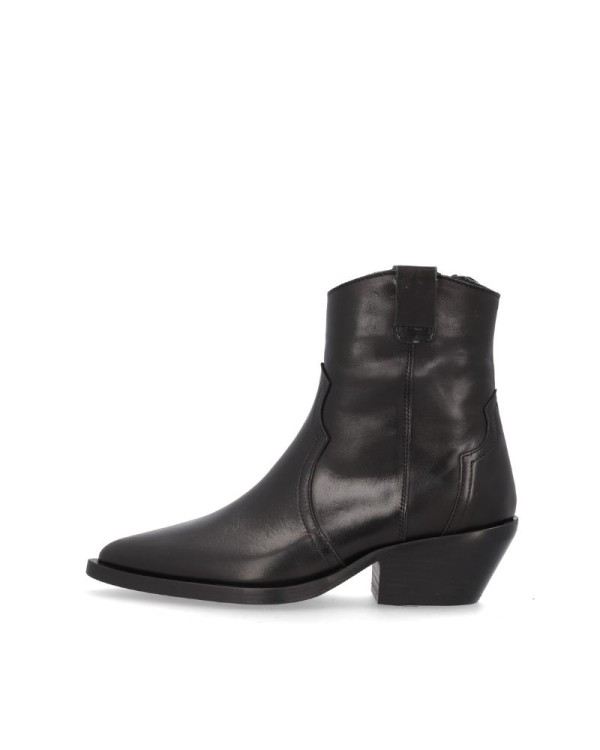 ALPE Botines Cowboy Mujer Negro 52541705 5254 Made In Spain.