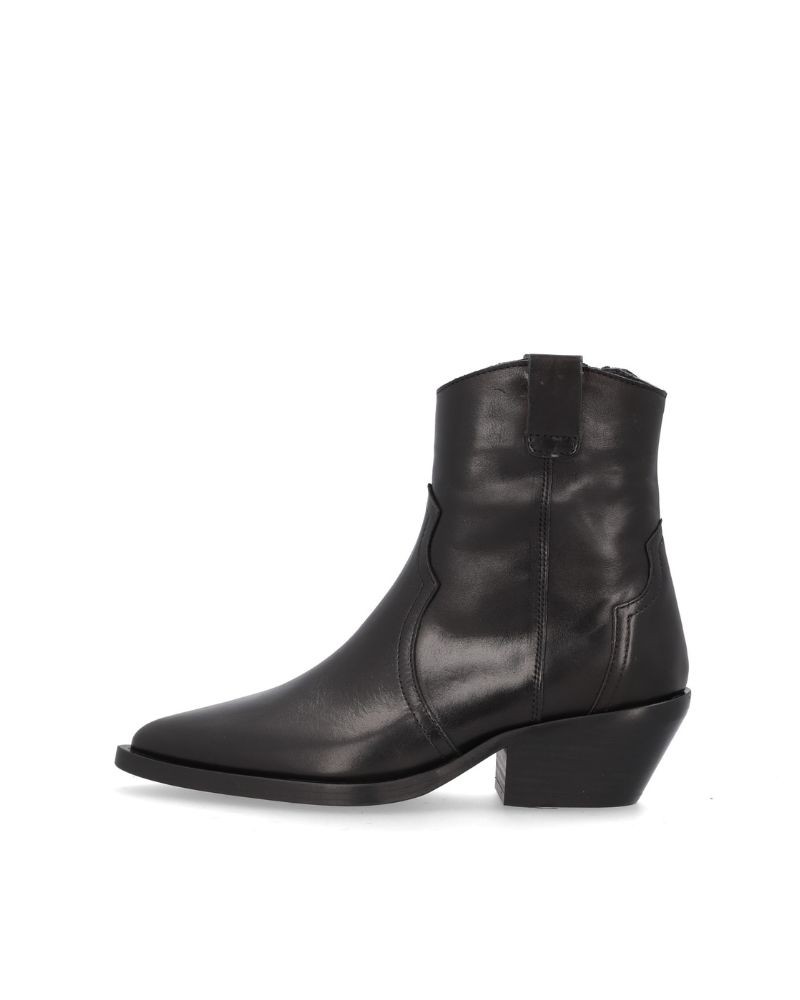 ALPE Botines Cowboy Mujer Negro 52541705 5254 Made In Spain.