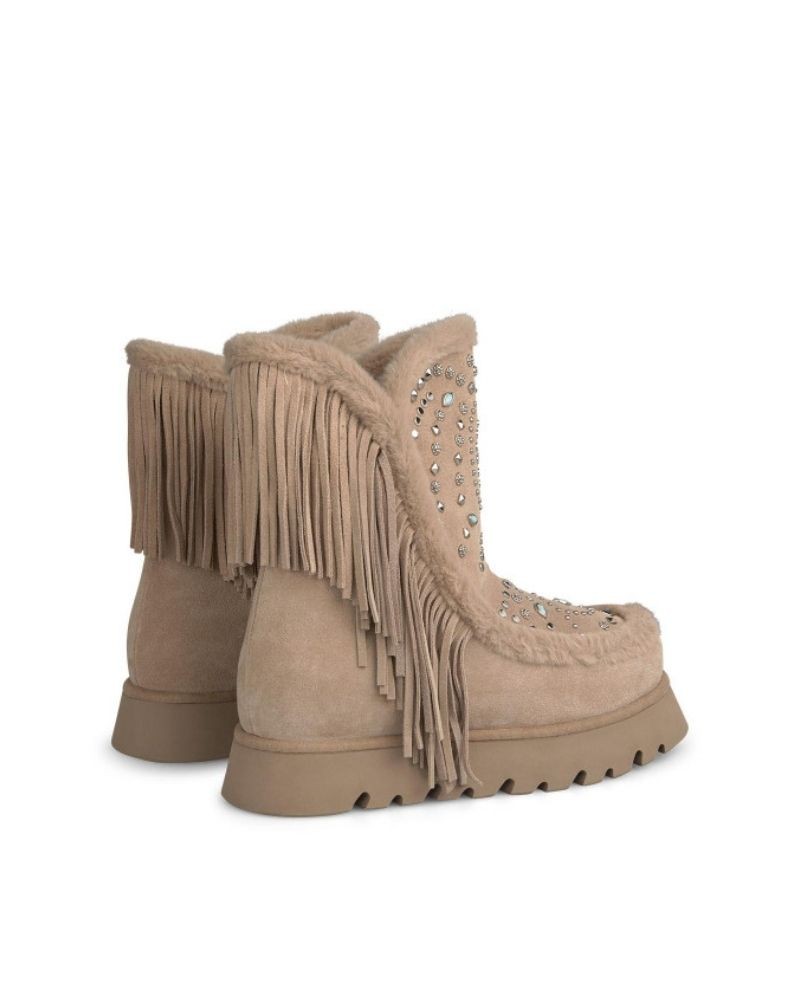 Botas de pelo Alma Penada mulher bege