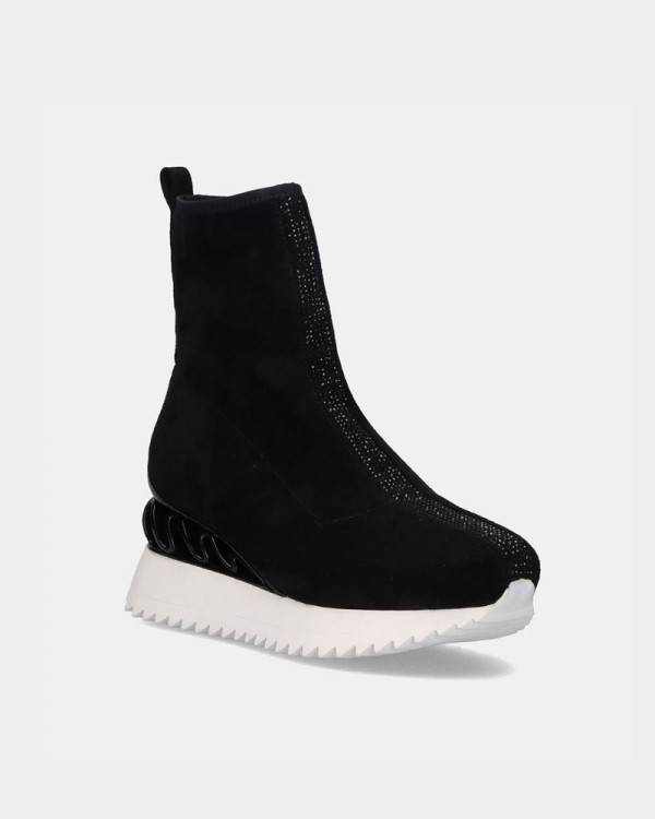 Zapatillas urbanas altas negras Exe