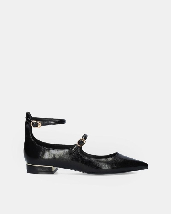 EXE Zapatos Bailarinas Mujer Negro SONIA 835
