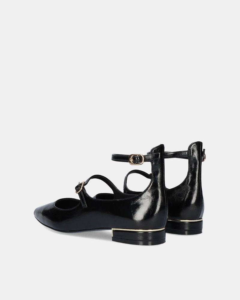 EXE Zapatos Bailarinas Mujer Negro SONIA 835