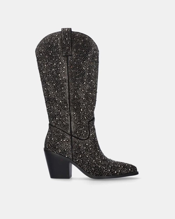botas camperas exe para mujer negras para combinar