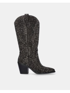 botas camperas exe para mujer negras para combinar