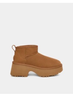 Botas de Pele Australiana Mulher UGG Castanho 1158311 CLASSIC ULTRA MINI NEW HEIGHTS