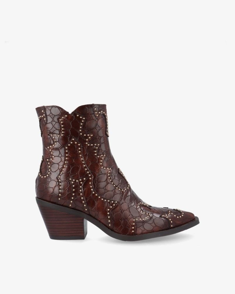 NOA HARMON Botines Cowboy Mujer Marrón 9098