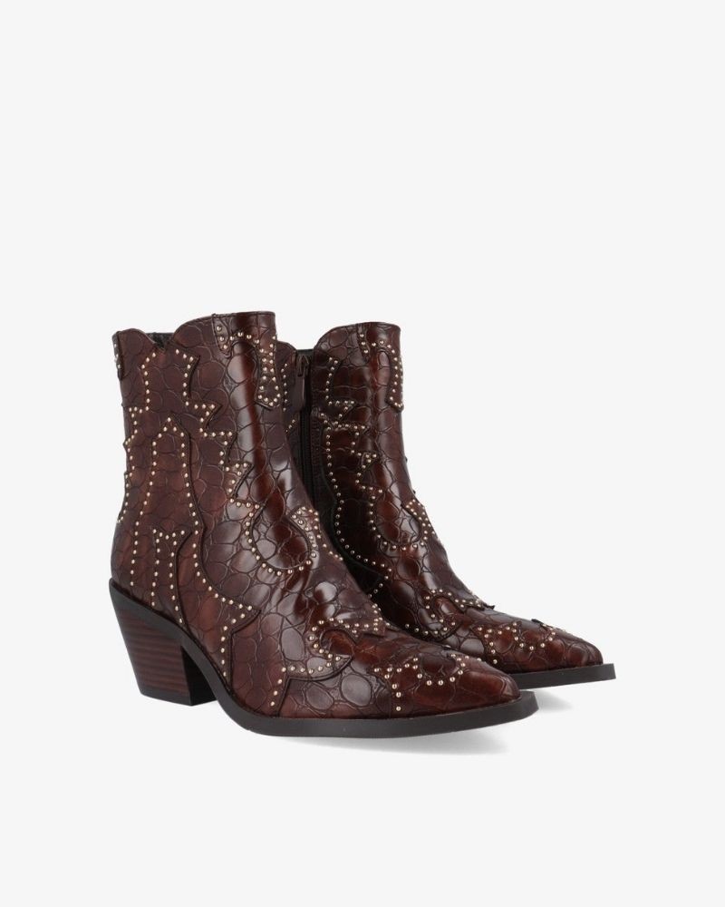 NOA HARMON Botines Cowboy Mujer Marrón 9098
