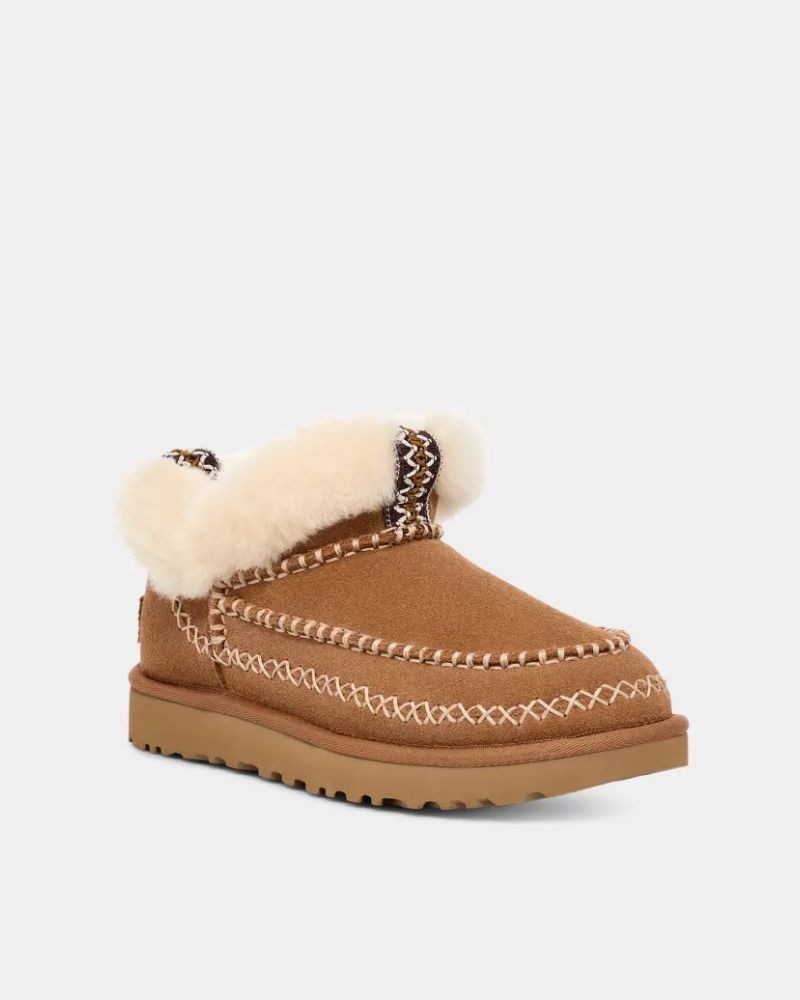 UGG Botas De pelo Australianas Mujer Marrón 1158224 CLASSIC ULTRA MINI ALPINE