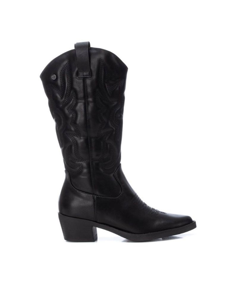 Botas de camurça pretas para mulher