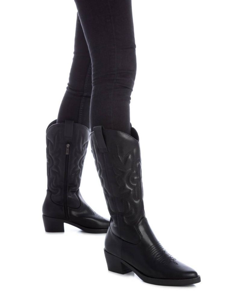Botas camperas negras para mujer
