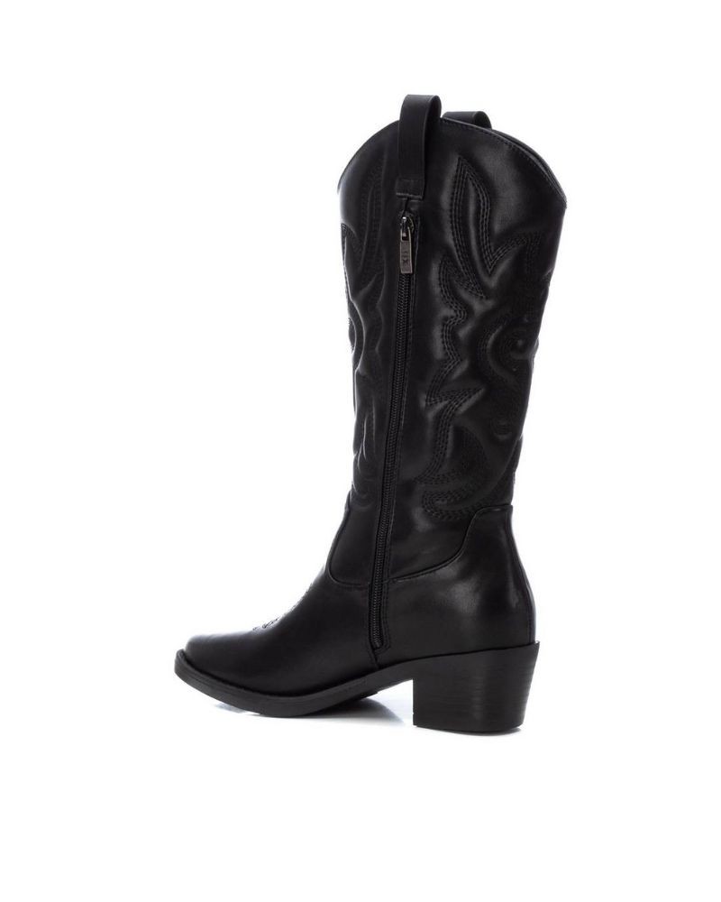 Botas de camurça pretas para mulher