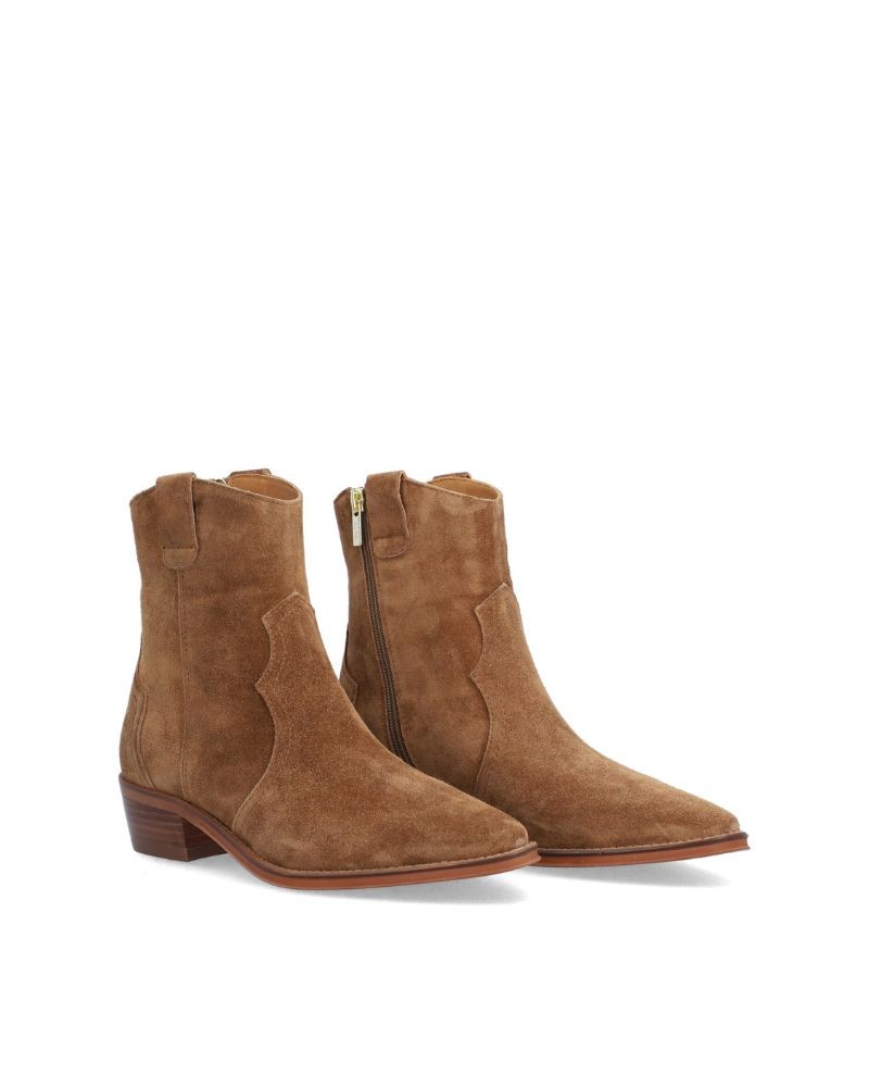 ALPE Botines Cowboy Mujer Marrón 25481101 2548 Made In Spain.