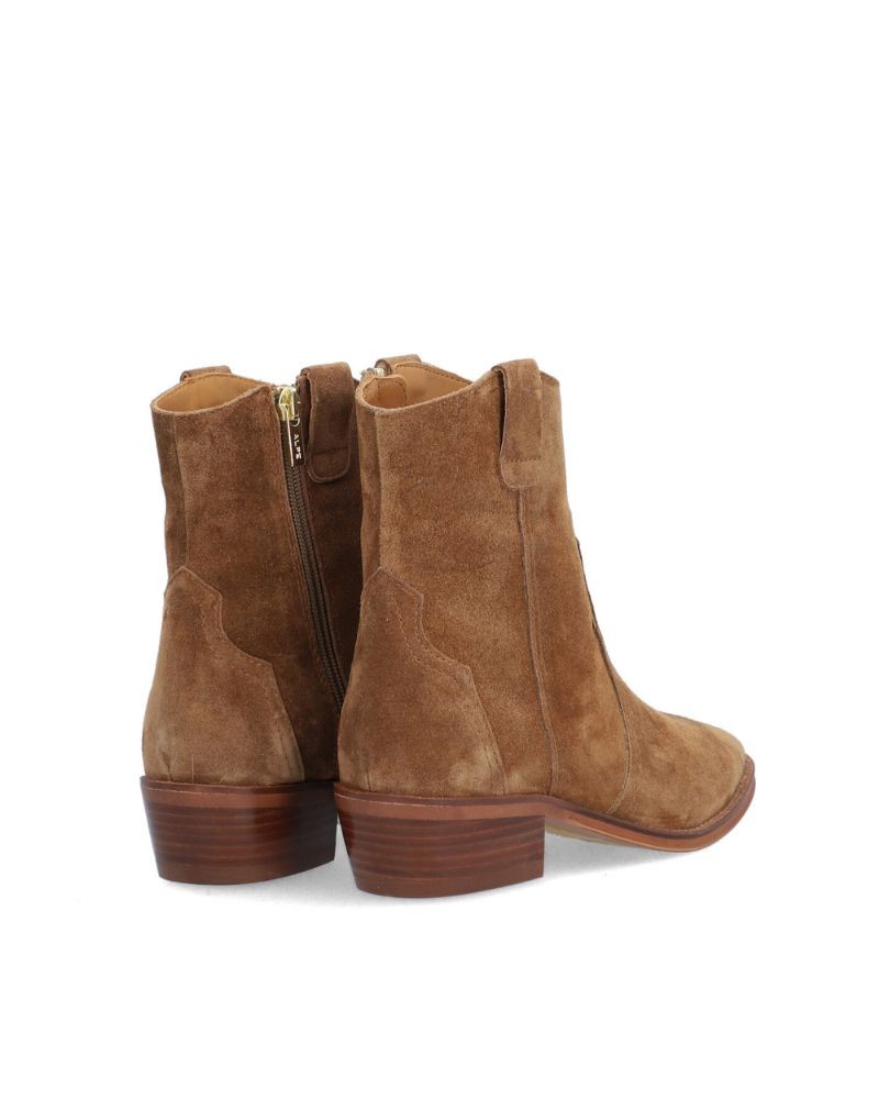 ALPE Botines Cowboy Mujer Marrón 25481101 2548 Made In Spain.