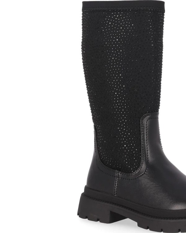 CHIKA 10 Botas Altas Infantil Preto HELENA 03