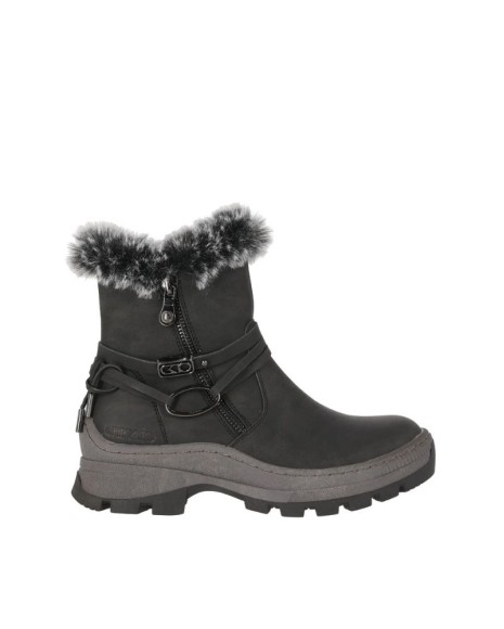 CHIKA 10 Botas de Pele Mulher Preto GLITTER 01