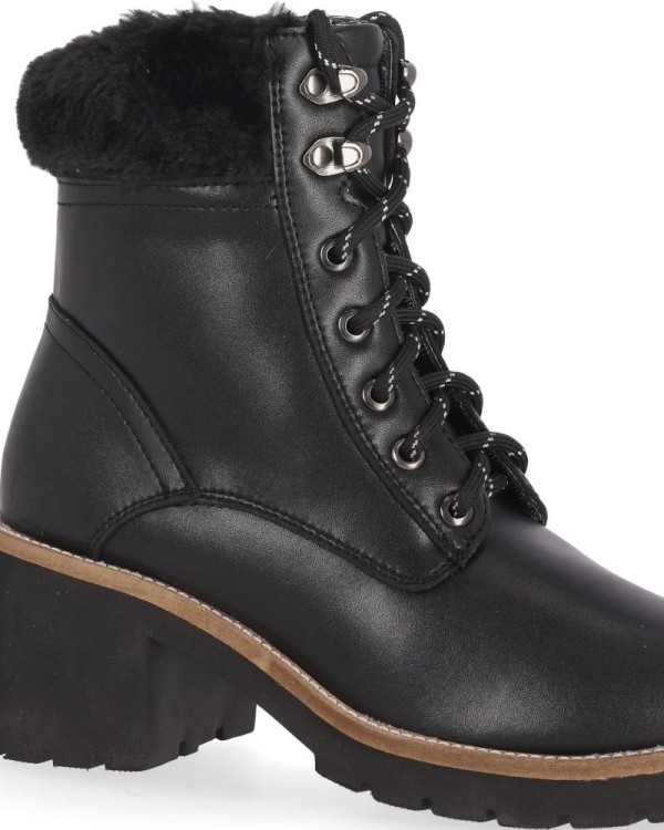 Renature Botines Militares Mujer Negro RE PELOTE 01