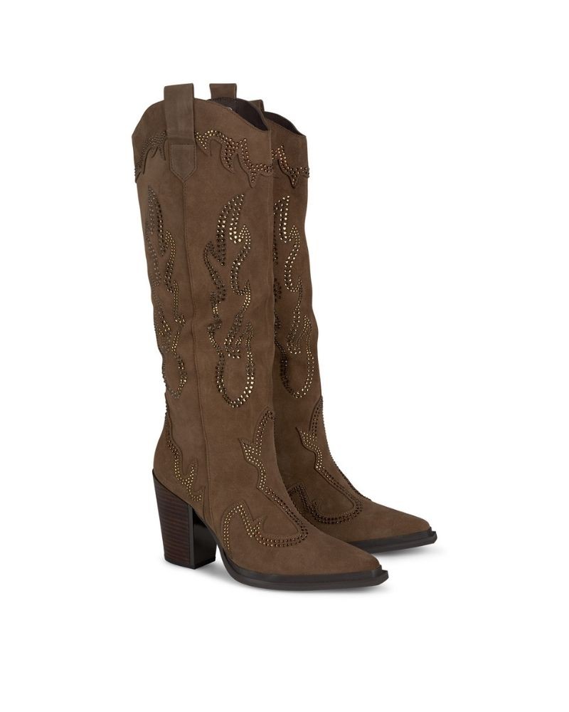  Botas Altas Cowboy Mujer ALMA EN PENA Marrón I240563