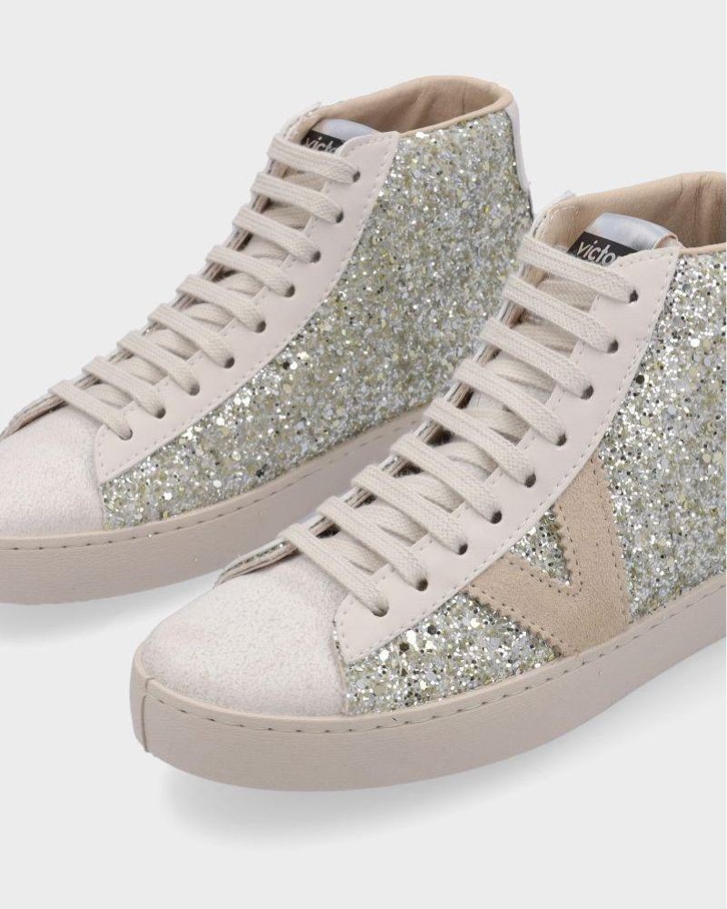 VICTORIA Botas Altas Mulher Prata 1126189