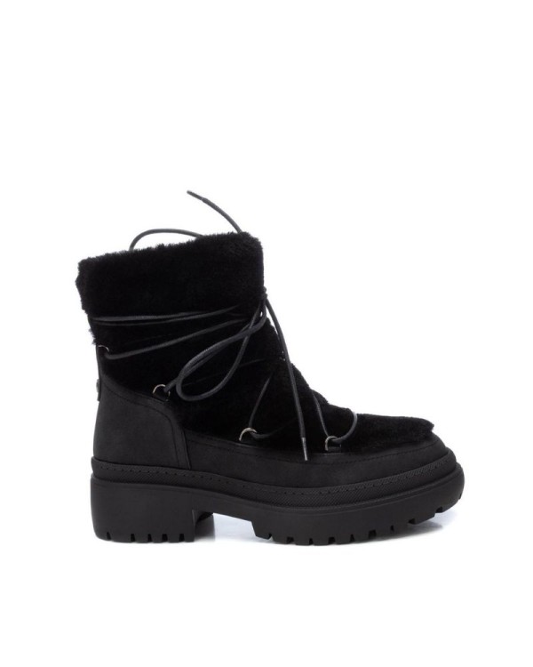 xti botas mujer negras de pelo para combinar