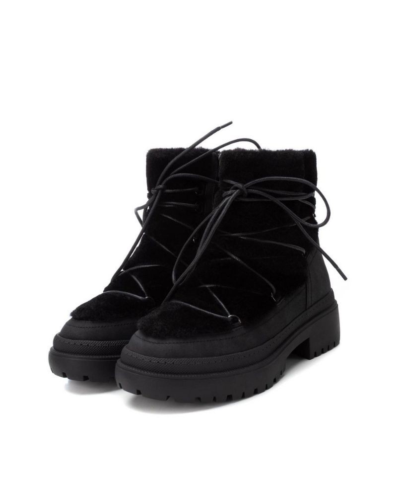 Xti botas mujer negras de pelo