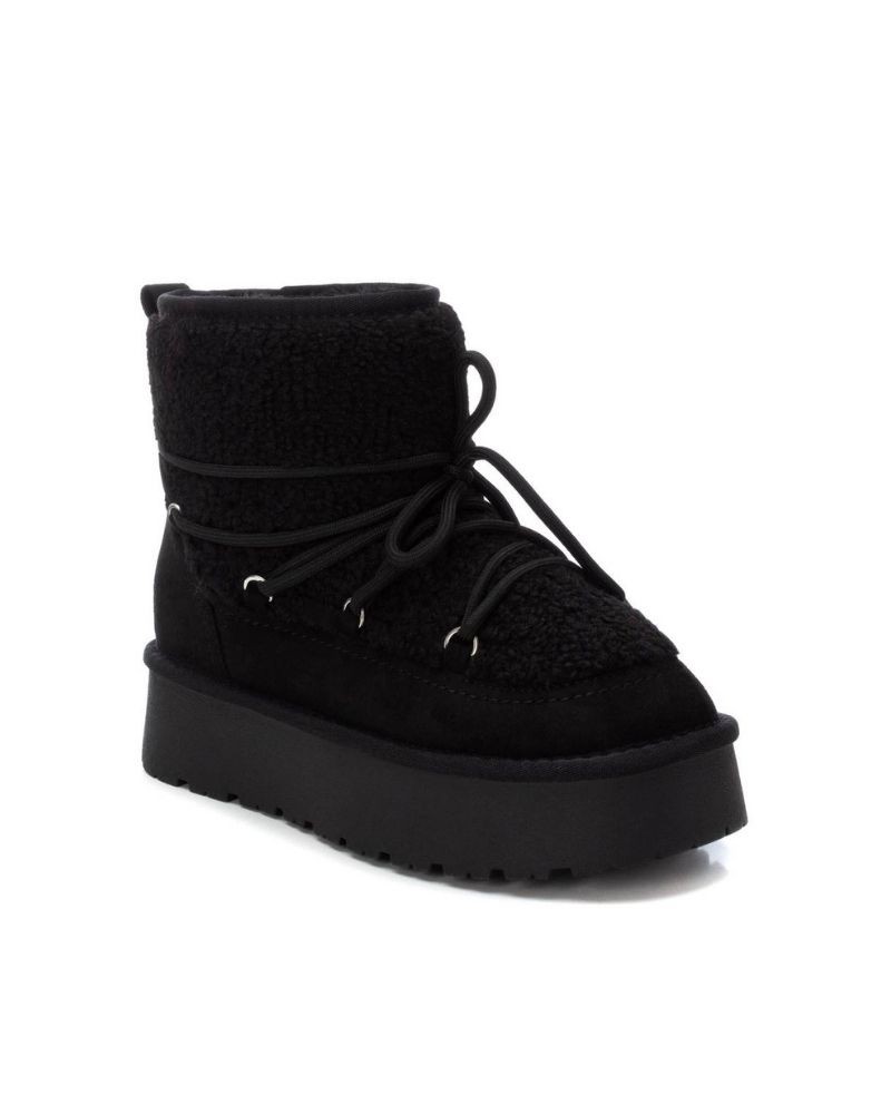 XTI Botines De pelo Mujer Negro 142941