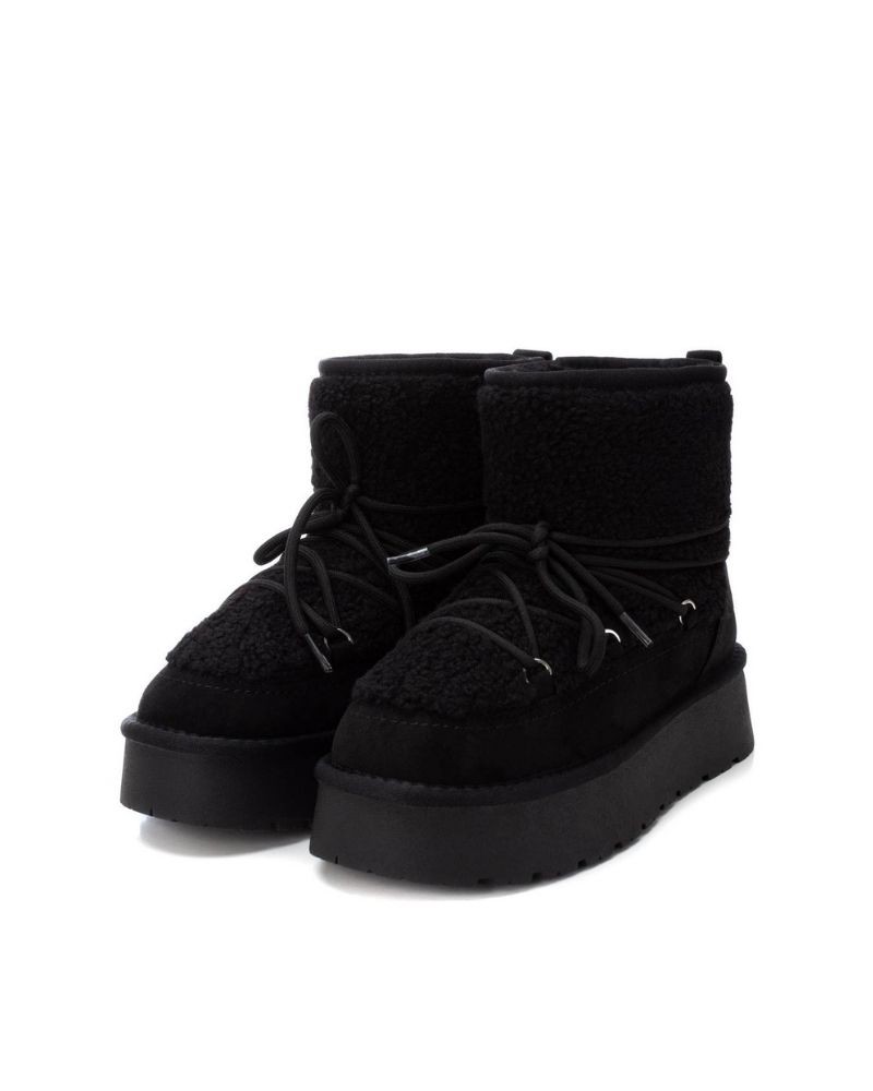 XTI Botines De pelo Mujer Negro 142941