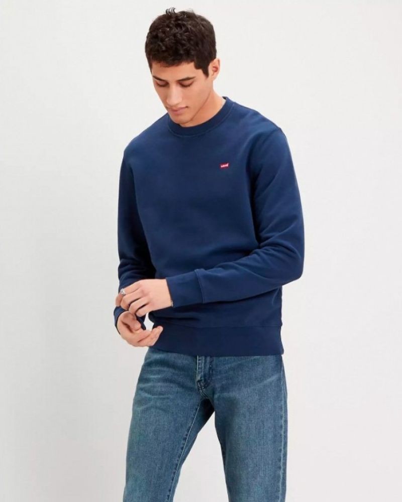 LEVIS Sweatshirts Manga comprida Homem Azul 35909 0001 THE ORIGINAL HM CREW