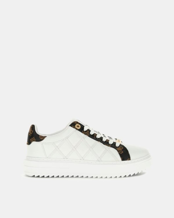 Zapatillas blancas urbanas para mujer Guess Dattice, estilo moderno