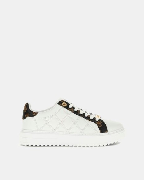 Zapatillas blancas urbanas para mujer Guess Dattice, estilo moderno
