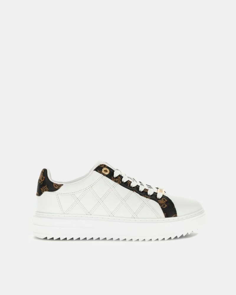 Zapatillas blancas urbanas para mujer Guess Dattice, estilo moderno