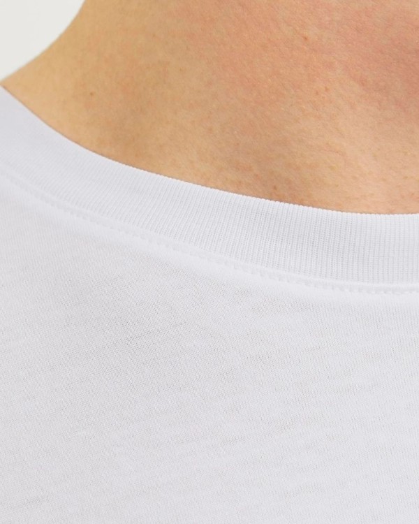  Camisetas Manga corta Hombre JACK AND JONES Blanco 12233999 ECORP