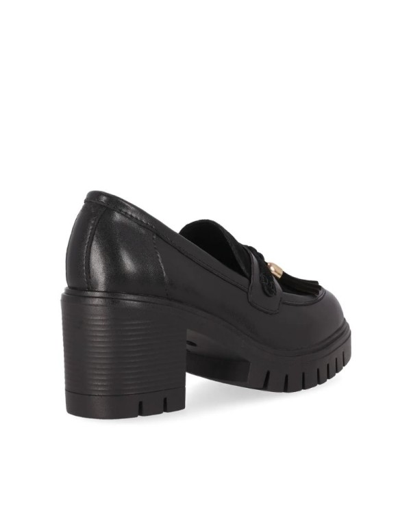 RKS Zapatos Mocasines Mujer Negro CONDE 09