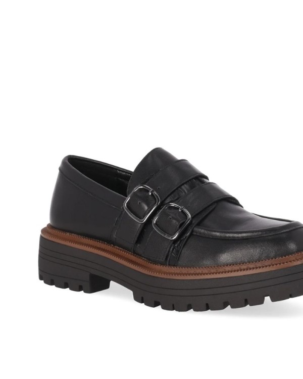 RKS Sapatos Mocassins Mulher Preto SOLERA 05