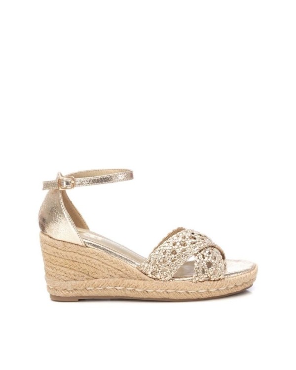 Sandalias Fiesta Rafia Mujer XTI Oro 142774