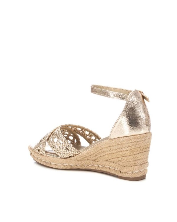  Sandalias Fiesta Rafia Mujer XTI Oro 142774