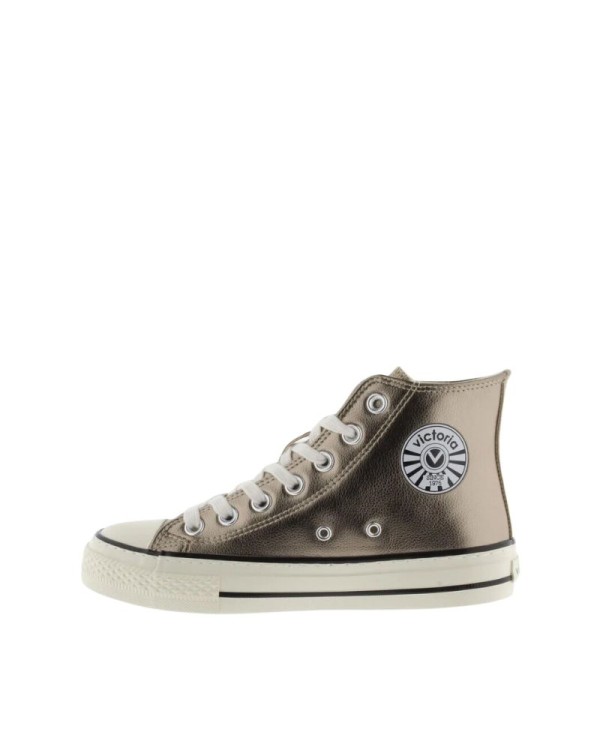 VICTORIA Zapatillas Altas Mujer Plata 1057106 Made In Spain.