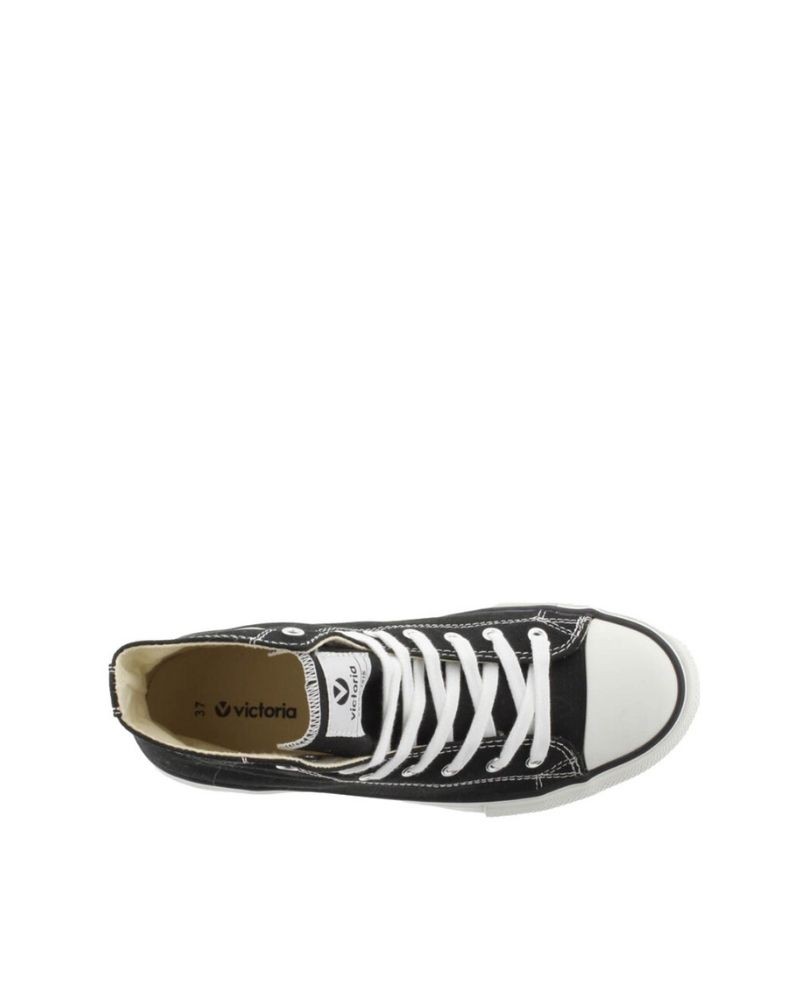 Zapatillas urbanas mujer negras Victoria Tribu