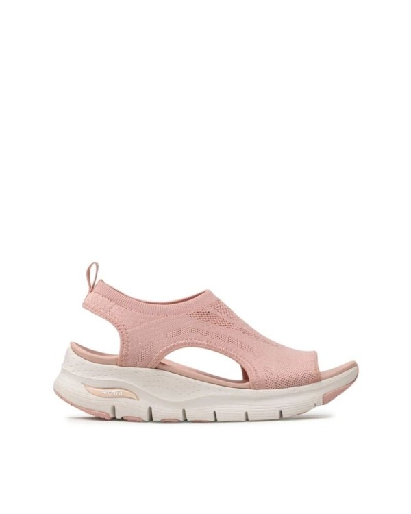 Sandálias Abertas Fascite Plantar Mulher SKECHERS Rosa 119236 ARCH FIT CITY CATCH