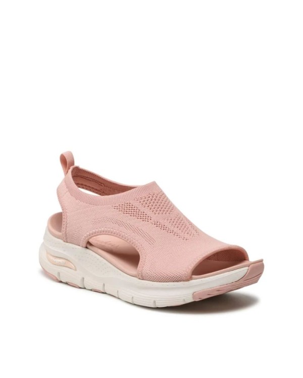 Sandálias Abertas Fascite Plantar Mulher SKECHERS Rosa 119236 ARCH FIT CITY CATCH