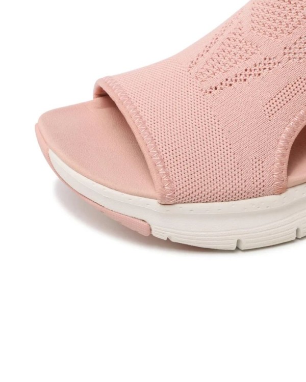 Sandálias Abertas Fascite Plantar Mulher SKECHERS Rosa 119236 ARCH FIT CITY CATCH
