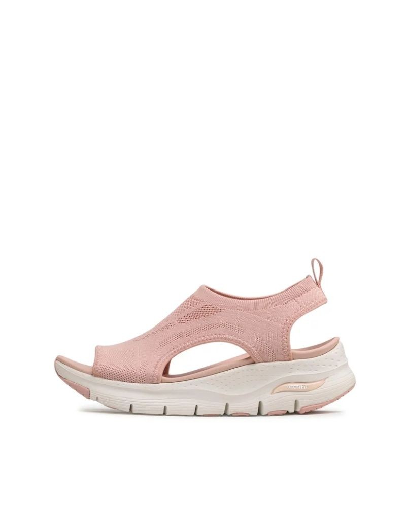 Sandálias Abertas Fascite Plantar Mulher SKECHERS Rosa 119236 ARCH FIT CITY CATCH